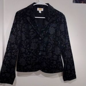 Talbot black floral blazer